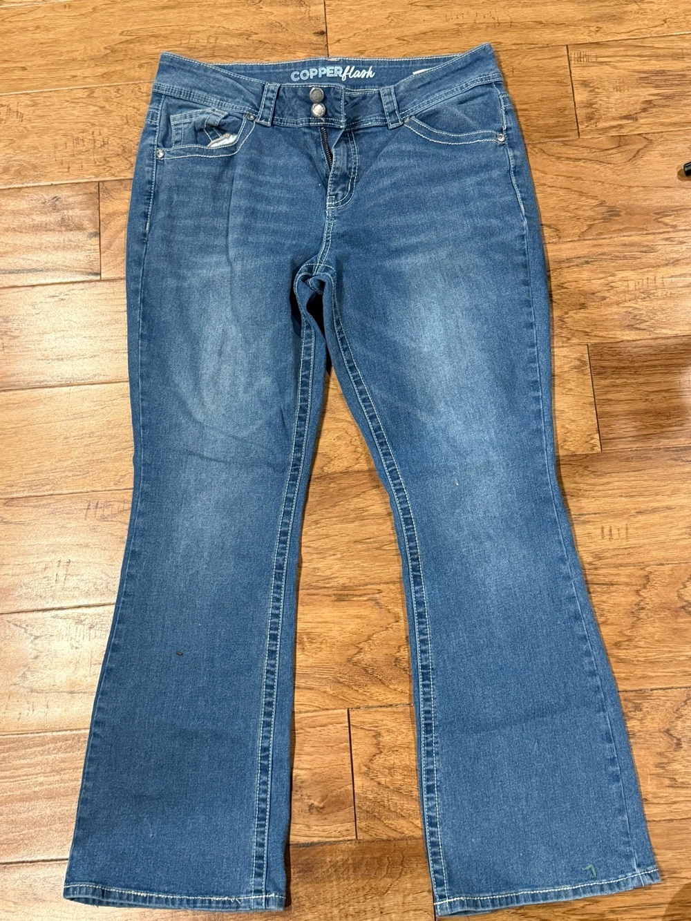 Copper Flash Women's Blue Flare Jeans